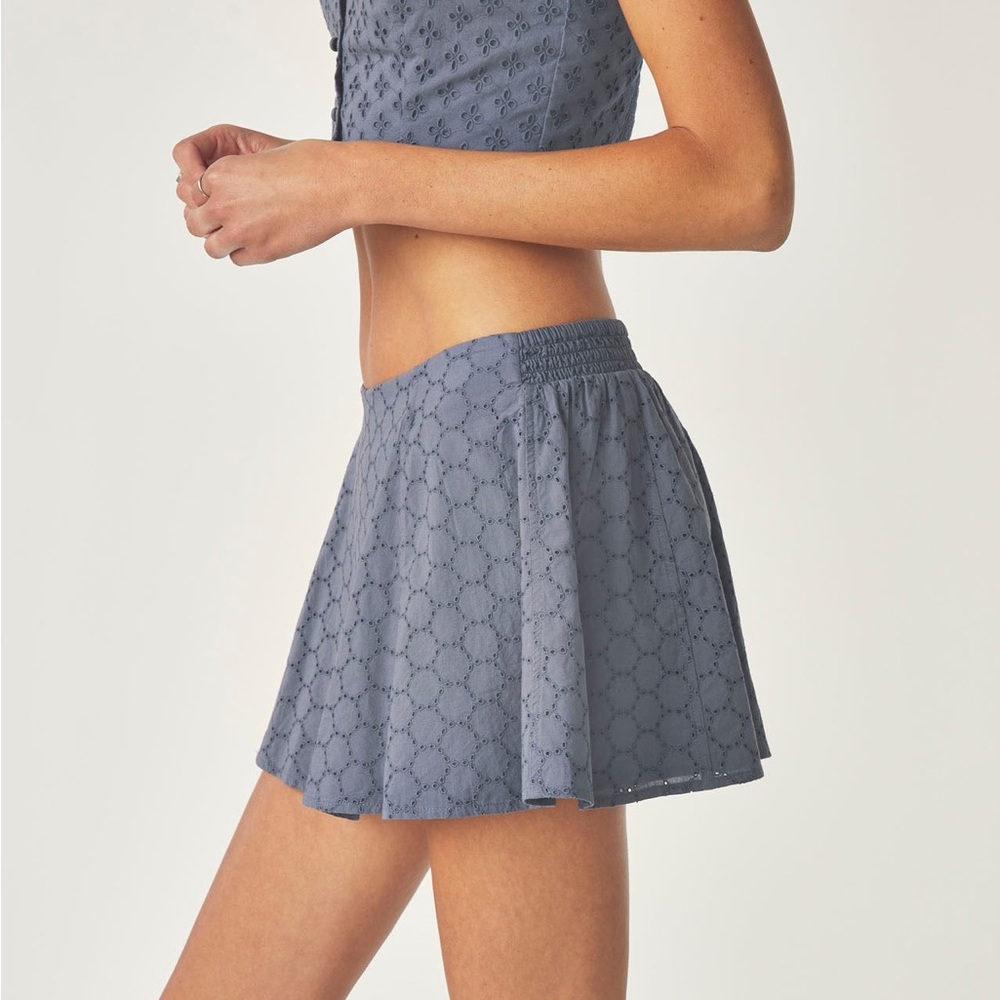 Florence by Mills Blue Patterned Mini Skirt - Picture 2 of 8